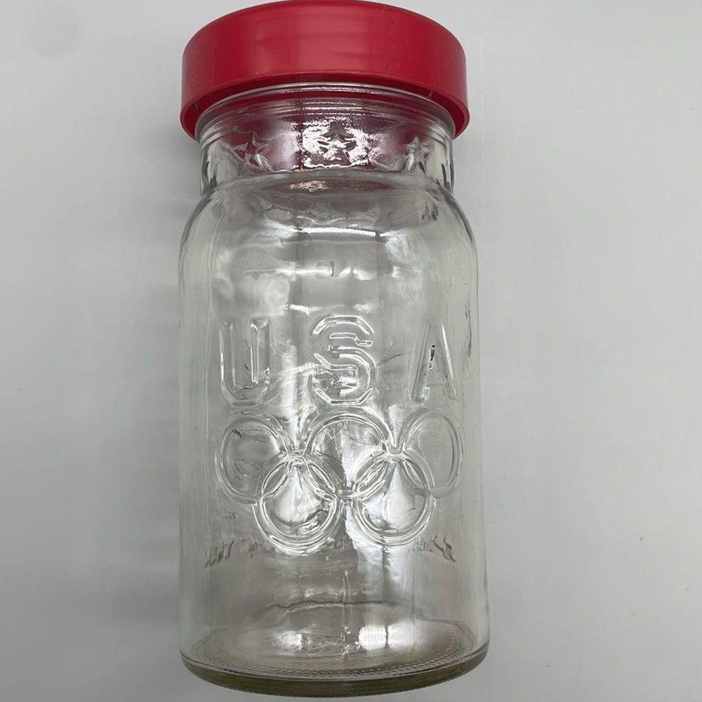 Vintage Advertising 1992 Olympics Maxwell House Instant Coffee Storage Jar
